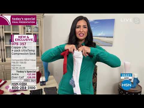 Copper Life 4pack UltraTemp OvertheCalf Compression Socks