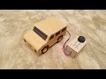 How To Make Cardboard Rc Car With Dc Motor And 9 Volt Battery At Home