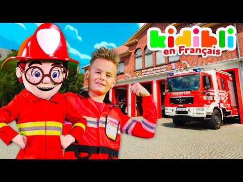 Les enfants jouent aux pompiers | Les enfants font semblant de jouer ! ⛑ Kidibli