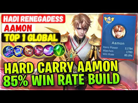 Hard Carry Aamon, 89% Win Rate MVP Streak [ Top 1 Global Aamon ] Hadi Renegadess. - Mobile Legends