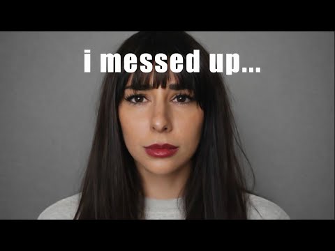 ASMR I messed up.... (serious)  