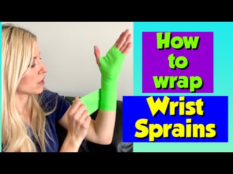 How to Wrap a Wrist Sprain with an Elastic Bandage | Nursing Skill Tutorial