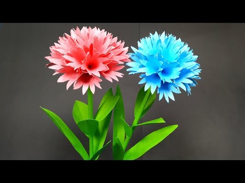 DIY: How to Make Lovely Stick Flower with Paper!! Paper Craft Idea | Jarine's Crafty Creation Video
