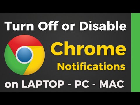 how to stop notifications on chrome in pc | turn off chrome notifications on chrome on Laptop Video