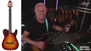 Video thumbnail for Artist NTL1 Amber Burst Nylon Acoustic-Electric Guitar Review by Peter Northcote by Artist Guitars