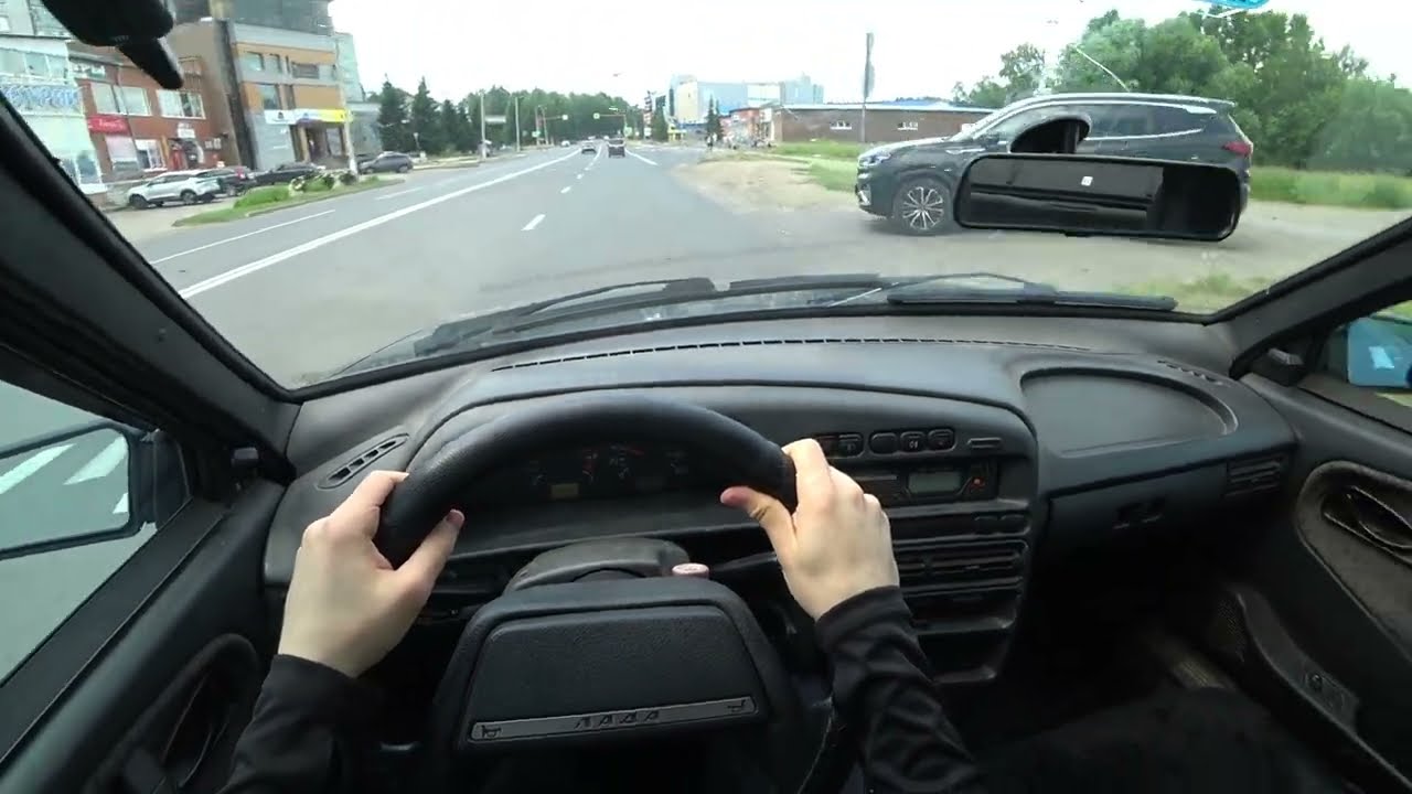 ЕЗДА НА ВАЗ 2114 - ВИД ОТ ПЕРВОГО ЛИЦА!