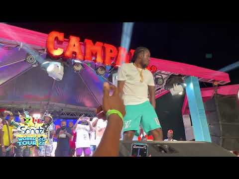 Live performance by Intence , Moyann , Jashi , Aidonia & Ding Dong Ravers at Sandz Ocho Rios