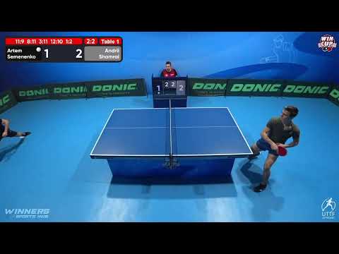 08:00 Artem Semenenko  2-3 Andrii Shamrai West 1 WIN CUP 16.11.2022 | TABLE TENNIS WINCUP