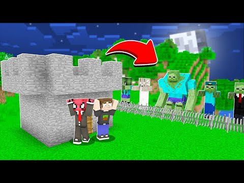 ZOMBİ ÇETESİ VS %100 GÜVENLİ KALE! 🏰 - Minecraft
