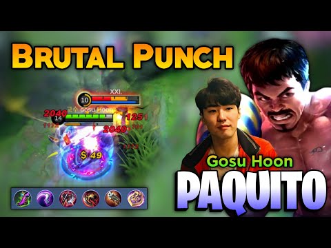 Brutal Punch Paquito Jungle [ Top Global Paquito Best Build ] By Gosu Hoon - Mobile Legends