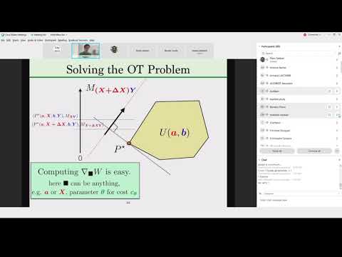 Live presentation at CAp'2021 by Marco Cuturi