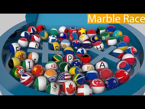 Marble Countries Race | Choose Your County and Win the Race
