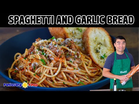 Spaghetti and Garlic Bread Recipe
