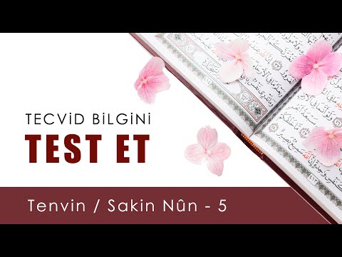 Tecvid Bilgini Test Et 8 | Tenvin / Sakin Nûn 5 | Tecvid Dersleri - Mehmet Emin Yiğit ✨