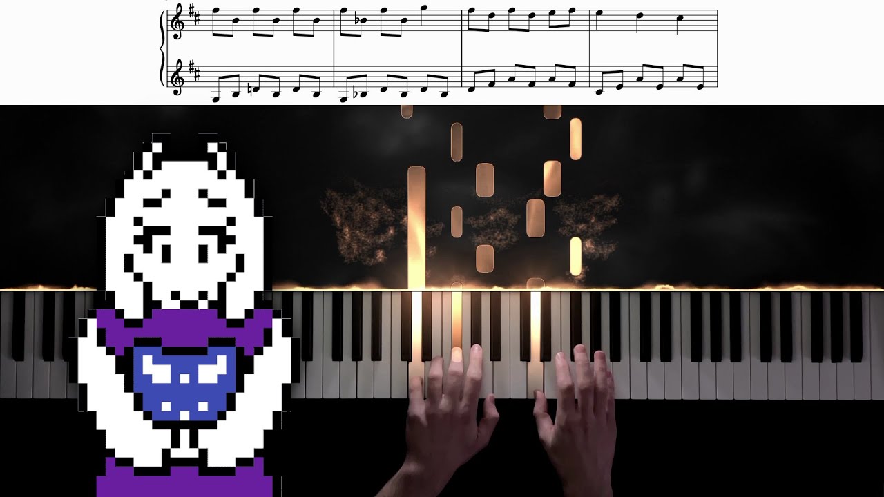 Undertale − Fallen Down [Piano Cover + Sheet Music]