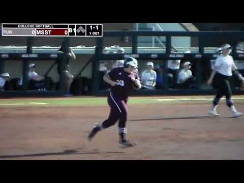 Mississippi State softball's Mia Davidson hits home run vs. Furman