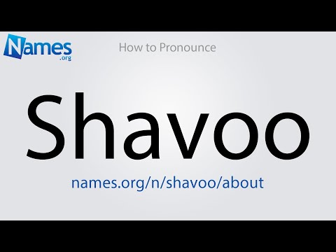 How to Pronounce Shavoo