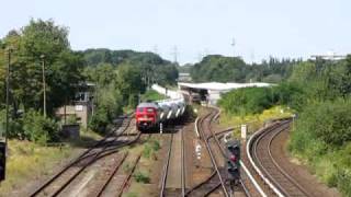 preview picture of video 'MEG - Güterzug Ankunft in Kaulsdorf'