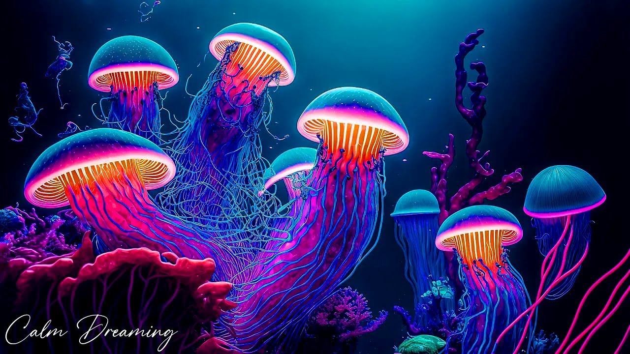 Jellyfish Aquarium • Healing of Insomnia, Stress, Anxiety and Depression • MELATONIN RELEASE