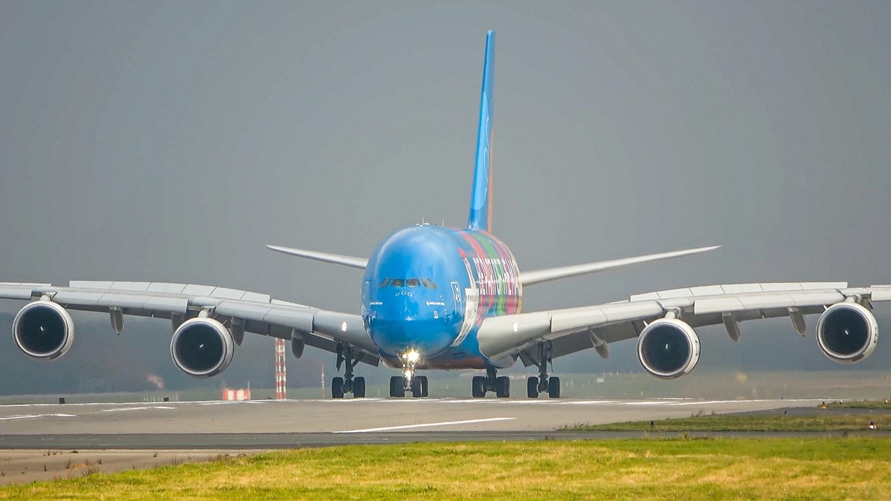 60 MINUTES PURE AVIATION - AIRBUS A380 LANDING, Departure, BOEING 747 ... (4K)