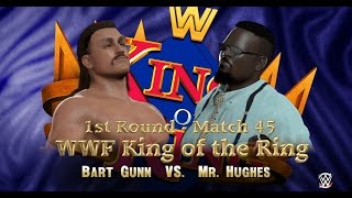 WWF KING OF THE RING: 1st Round | Match 45 | Bart Gunn VS  Mr. Hughes [WWE 2K16 Gameplay]