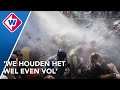 Waterkanon geleegd op klimaatdemonstranten Den Haag