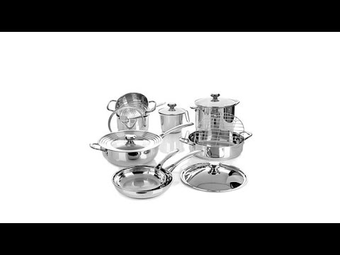 Wolfgang Puck Bistro Elite 14piece Stainless Cookware Set