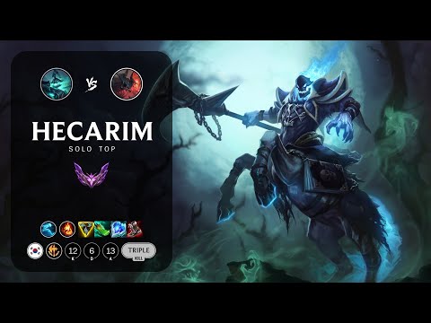 Hecarim Top vs Aatrox - KR Master Patch 13.21
