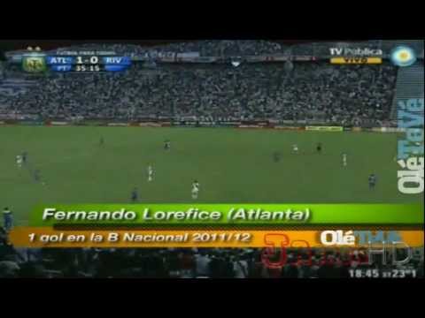 River vs Atlanta - B nacional 2012 - Gol de Lorefice - HD -