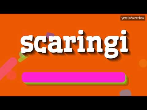 SCARINGI - HOW TO PRONOUNCE IT!?