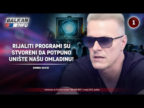 INTERVJU: Đorđe David - Rijaliti programi su stvoreni da potpuno unište našu omladinu! (02.05.2018)