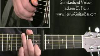 How To Play Jackson C Frank Blues Run The Game (full lesson)