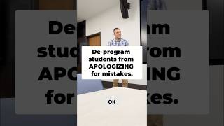 Why do students APOLOGIZE for their mistakes?