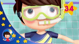 Swimming Song V2 | Kids songs | Nursery Rhymes |  Little Baby Bum | Sleep Baby Little Baby Bum