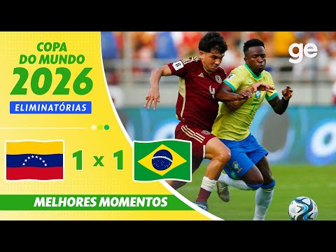 Gols e lances de Venezuela x Brasil