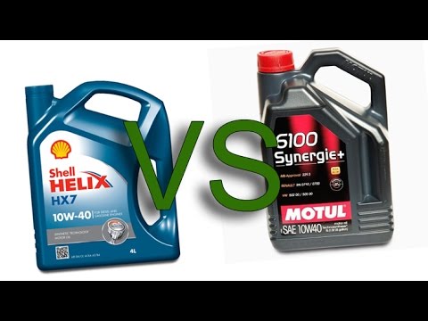 Shell Helix HX7 10w40 vs Motul 6100 Synergie+ 10w40 test