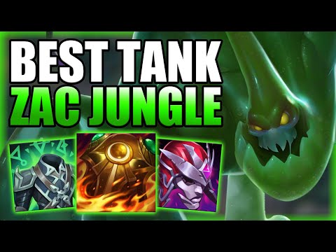 THIS IS WHY ZAC JUNGLE IS THE ABSOLUTE BEST TANK FOR SOLO Q! - Best Build/Runes S+ League of Legends