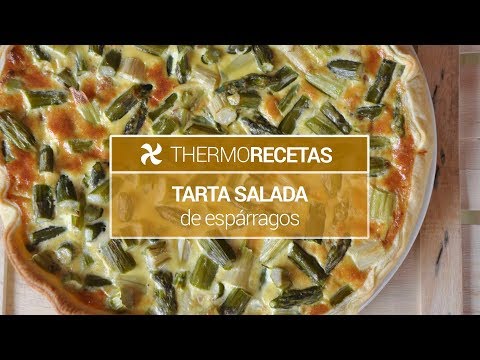 Tarta salada de espárragos