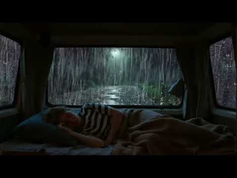Leave It All To Sink Into Heavy Rain And Thunderstorms - Relax And Sleep In Cozy Car