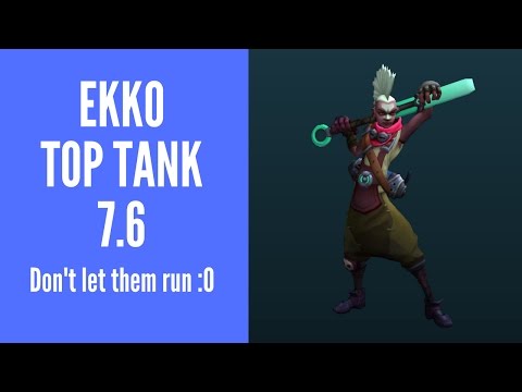 Tank Ekko Top Lane 7.6  S7 - Shatter them like a time! Ekko vs Nasus matchup gameplay.