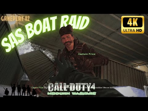 SAS Boat Raid - Modern Warfare Remastered "Crew Expendable" Mission|| #cod4 #callofduty#4k#foryou