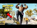 I TRIED SKATEBOARDING - BODYBUILDER LEARNS HOW TO SKATE