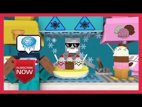 Monster School: WORK AT ICE CREAM PLACE! - Minecraft Animation