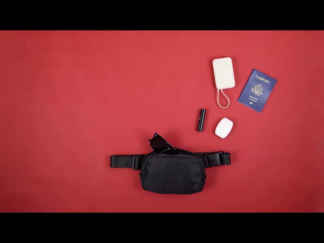 Vídeo relacionado con Pander Fanny Pack Everywhere - Riñonera cruzada para mujer, diseño, Poliéster negro, Talla única, Riñoneras Everywhere