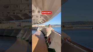 Standing at the very front of P&O Ventura! The clamshell area is one of our favourite hidden spots!