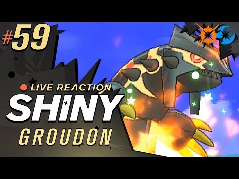 SHINY DADDY IS BACK! SHINY GROUDON! • Pokémon Ultra Sun and Moon Shiny Reaction #59 • CBAD