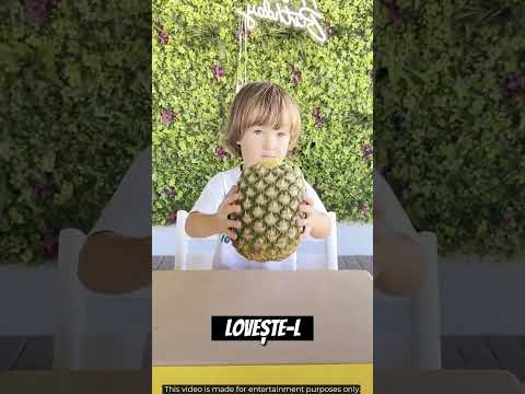 🔥 🍍 Trucul De Tăiere A Ananasului Perfect !! #shorts