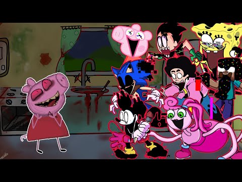 FNF - Bacon But All Pibby Characters Sings It 🎤 (Every Turn a Different Character Sings)