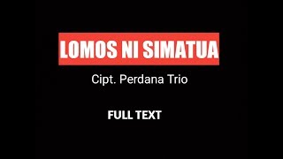 Download lagu Perdana Trio Lomos ni simatua... mp3