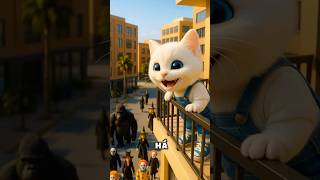 Gatinho fofo  quase perdeu o desfile de fantasias